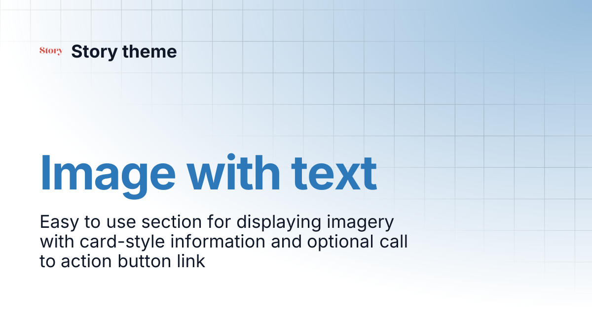 Image with text | Story theme